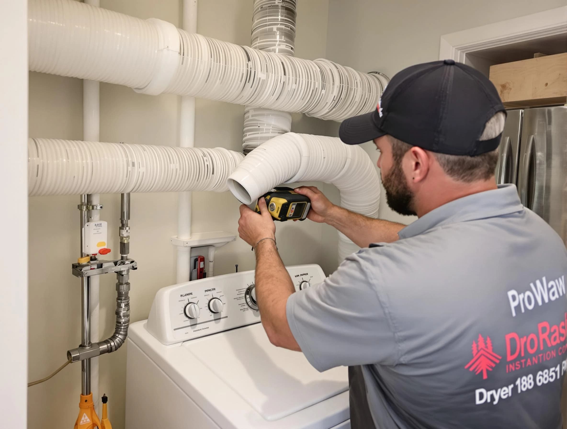 Professional dryer vent hose installation by Fayetteville Dryer Vent Cleaning in Fayetteville