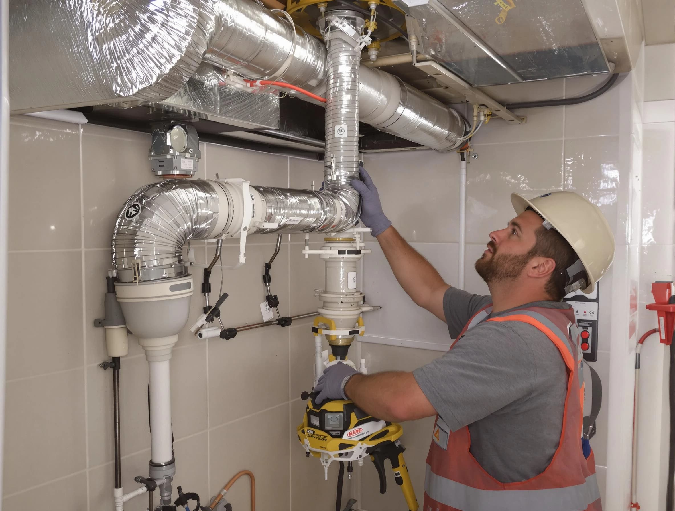 Fayetteville Dryer Vent Cleaning expert performing professional dryer vent repair and installation in Fayetteville