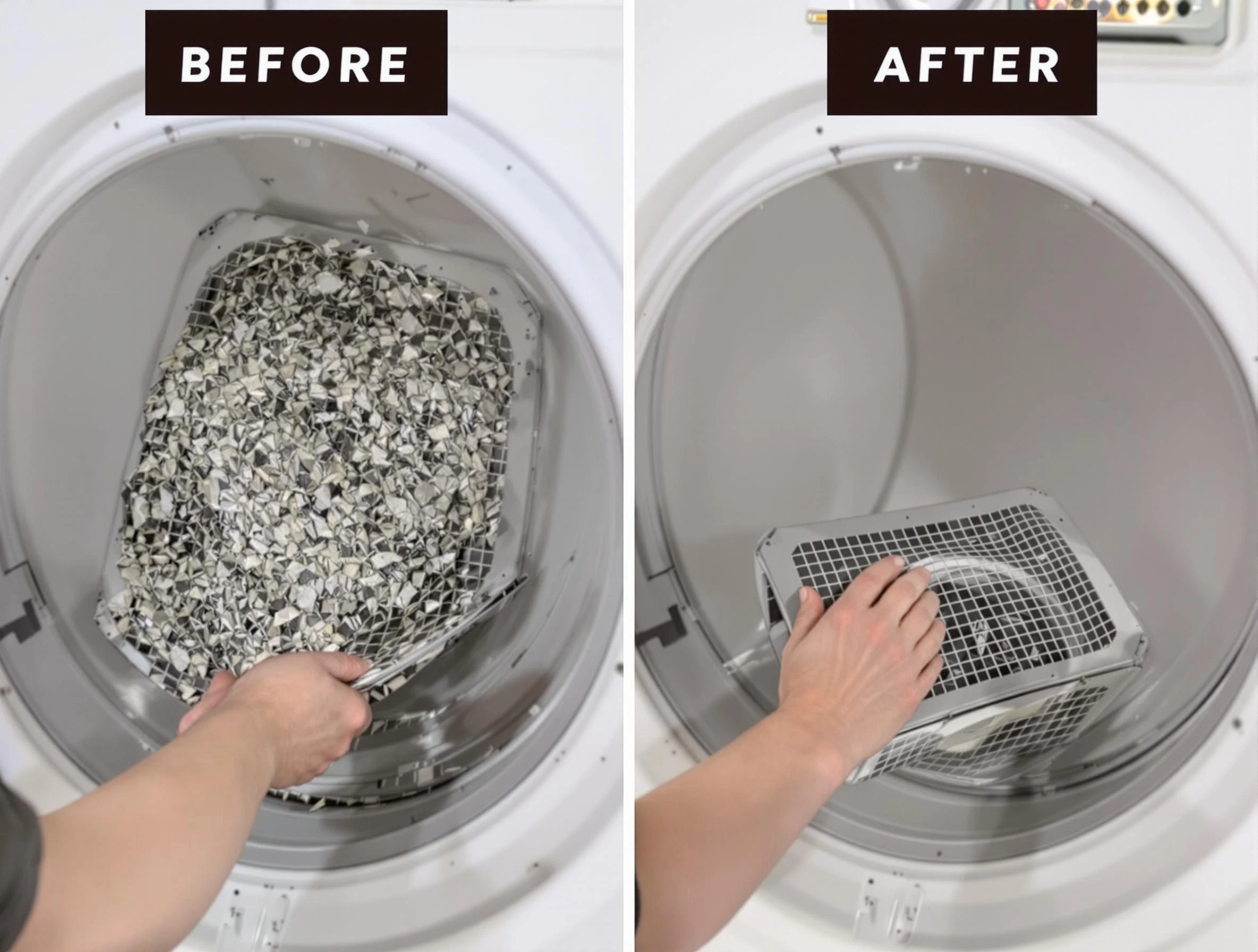 Professional lint trap cleaning by Fayetteville Dryer Vent Cleaning in Fayetteville