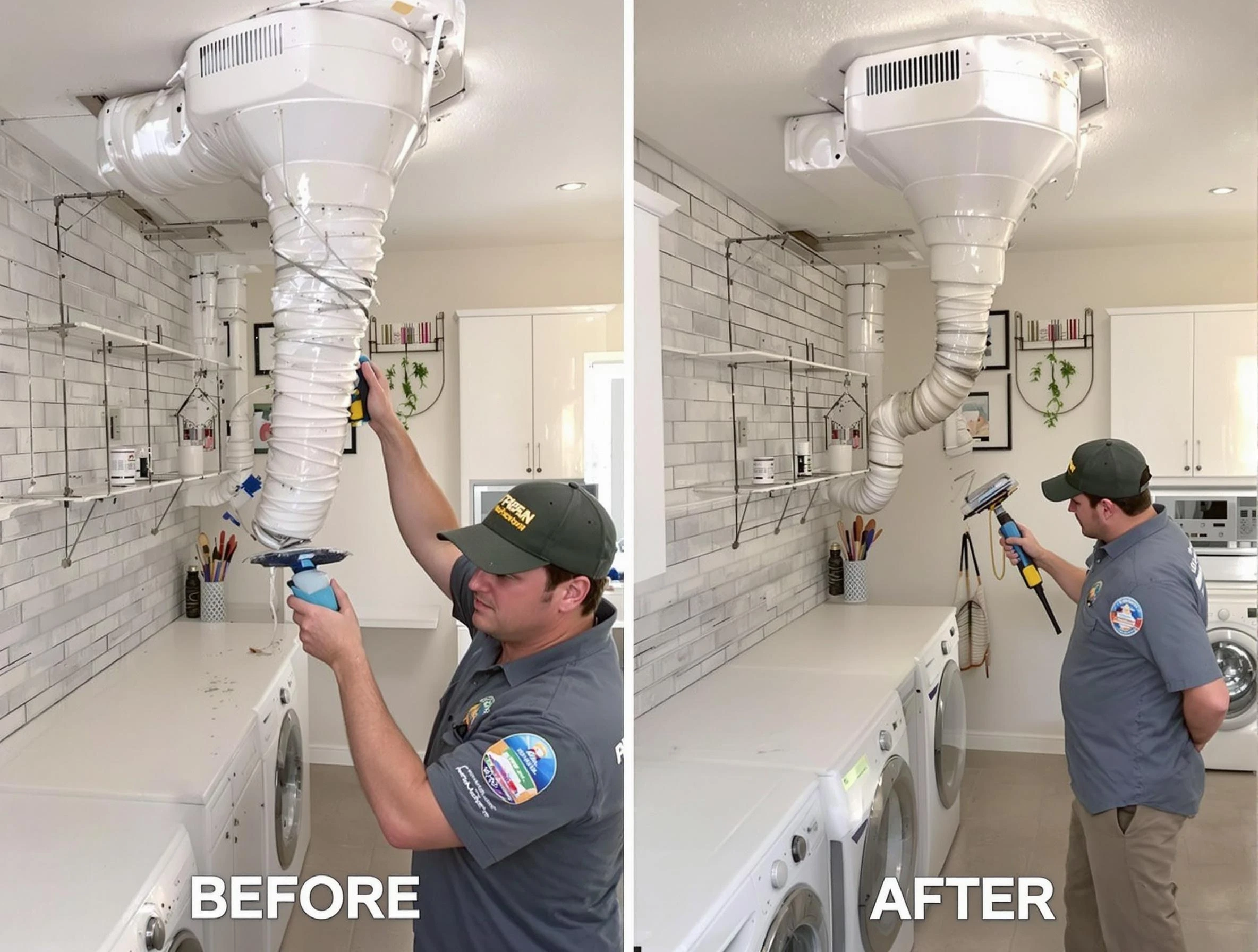 Professional dryer exhaust vent cleaning by Fayetteville Dryer Vent Cleaning in Fayetteville