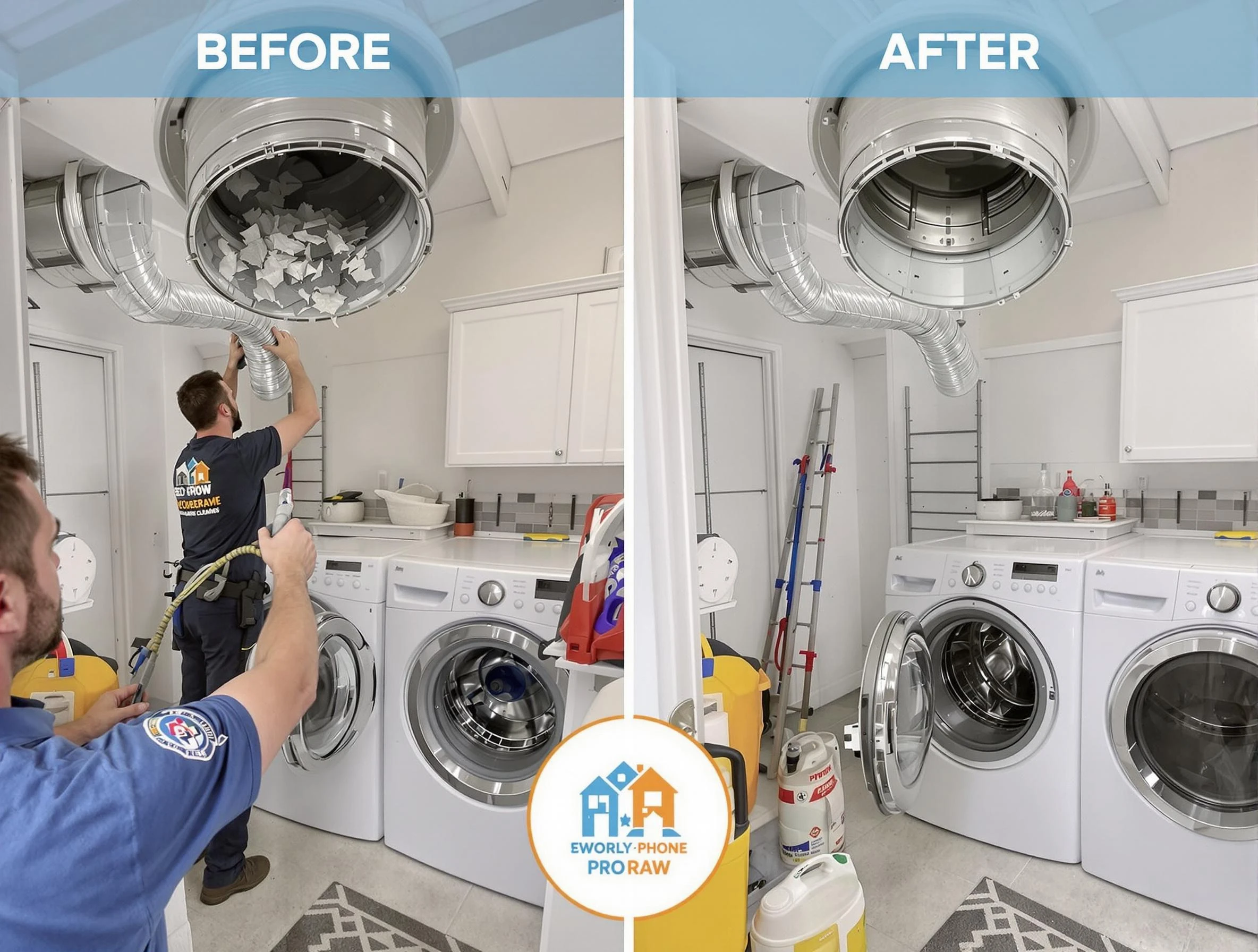 Residential dryer vent cleaning by Fayetteville Dryer Vent Cleaning in Fayetteville